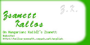 zsanett kallos business card